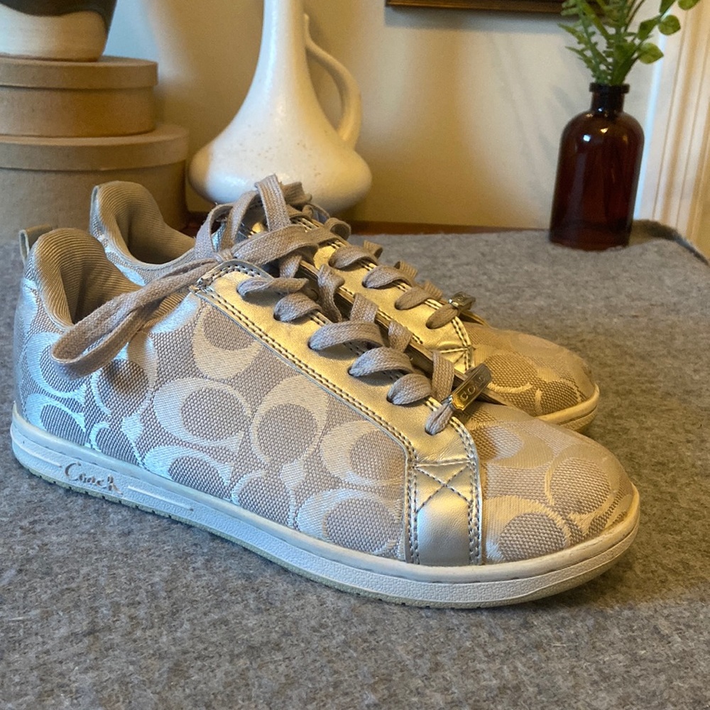 Coach gray/pewter sneakers